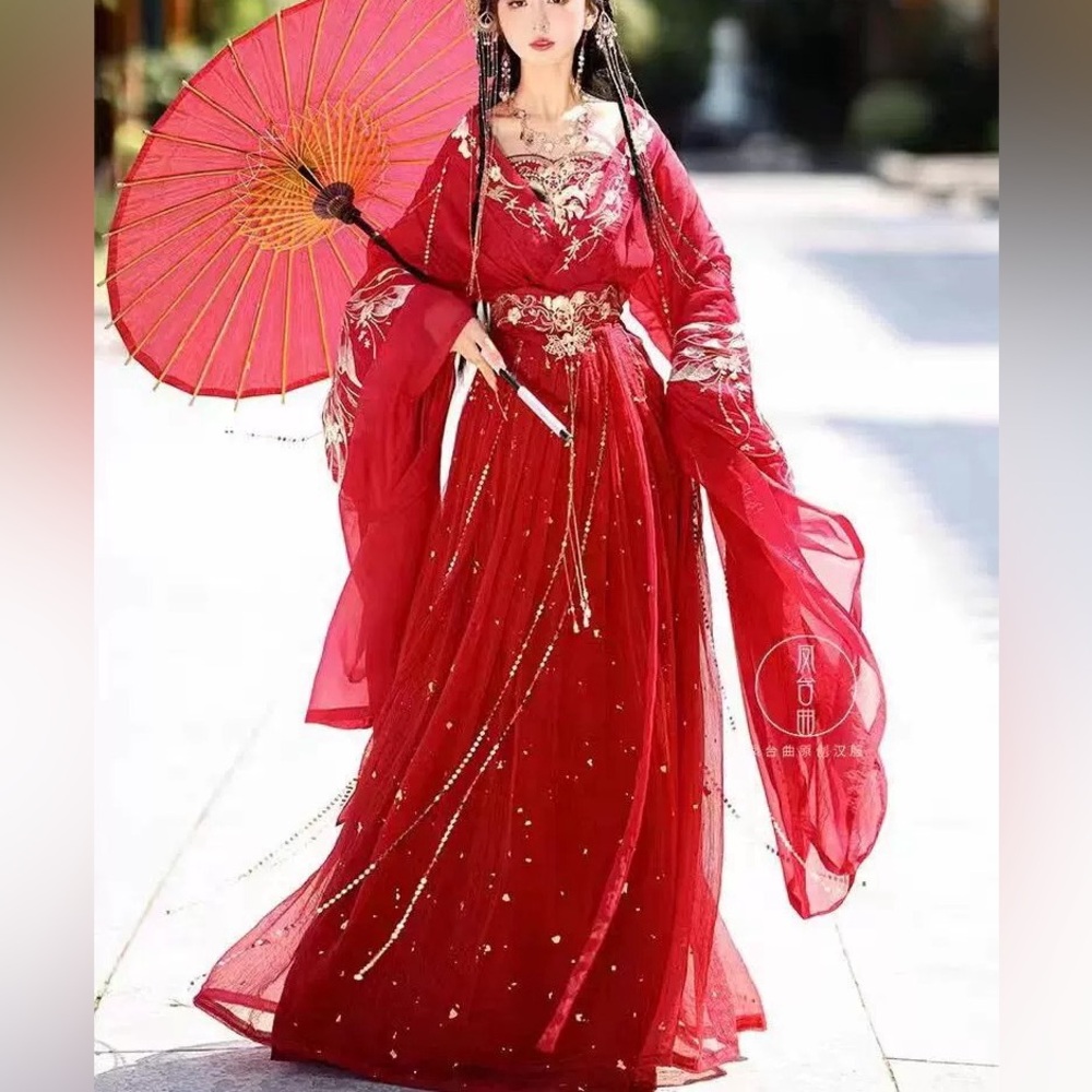 Red Hanfu Dress – Size S